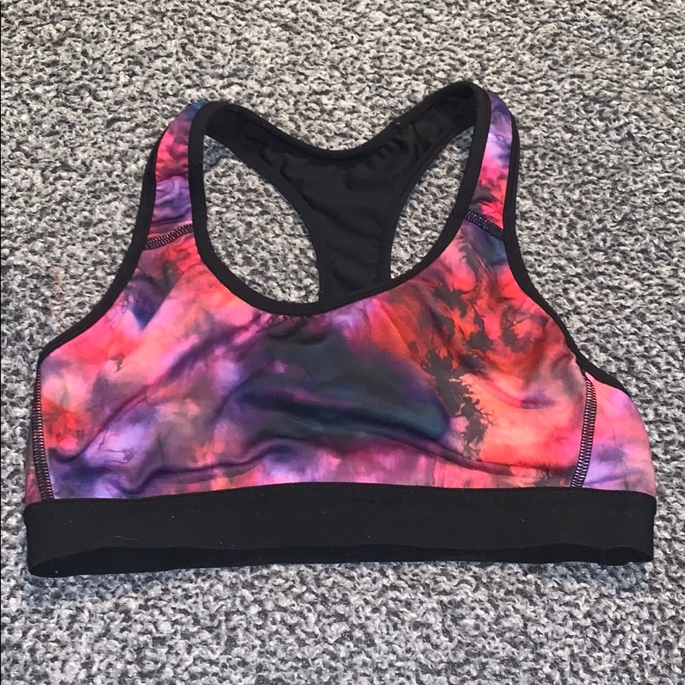 Tie dye sports bra